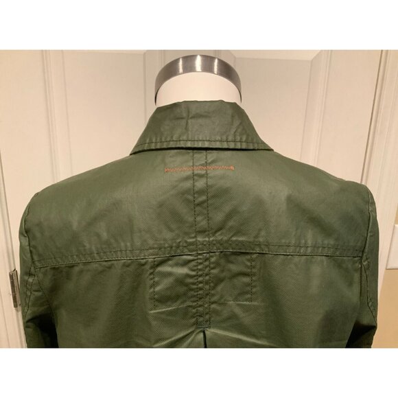 Hei Hei Anthropologie Green Coated Button-Up Lightweigt Utility Jacket, Size S - Picture 7 of 8
